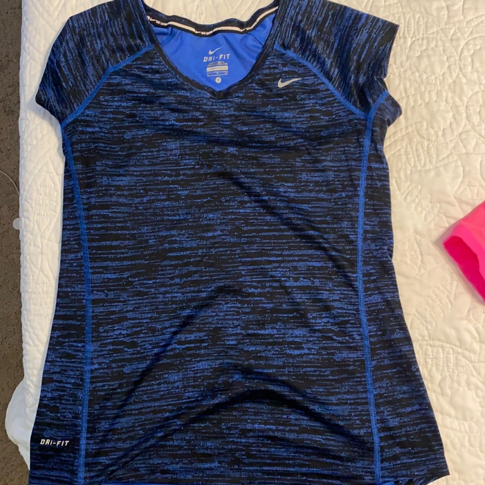 Nike blue dry fit running T